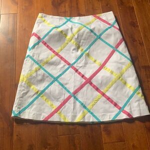 Vintage Autograph New York white a-line skirt 12